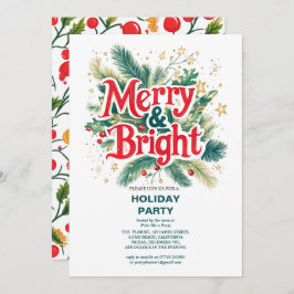 Feliz Colorida e Festa de Natal Brilhante