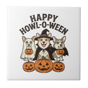 Feliz Como-O-Queijo Corgi Halloween Cachorro Vetor