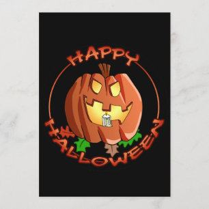 Feliz Convite de Abóbora de Halloween