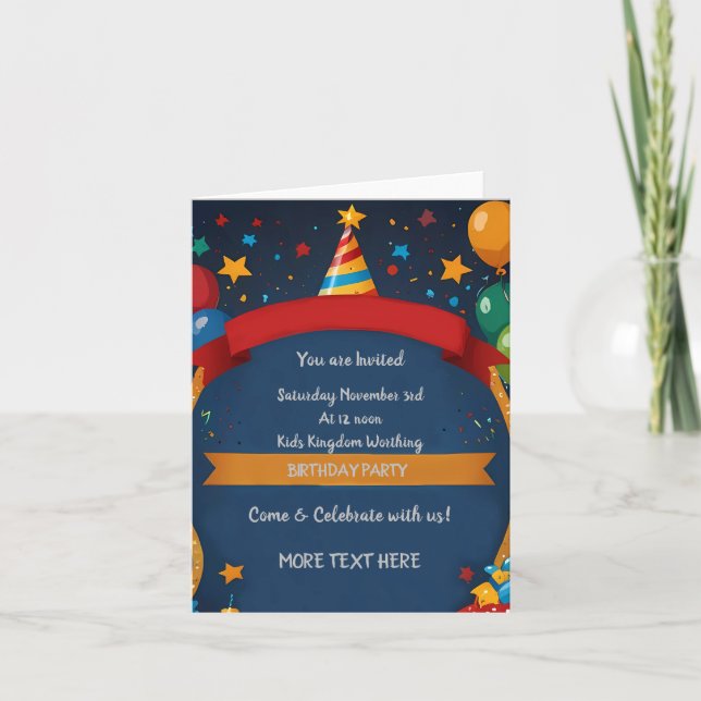 Feliz Convite de Aniversário (Frente)