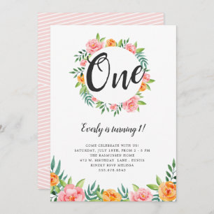 Feliz Convite de Aniversário para Flores