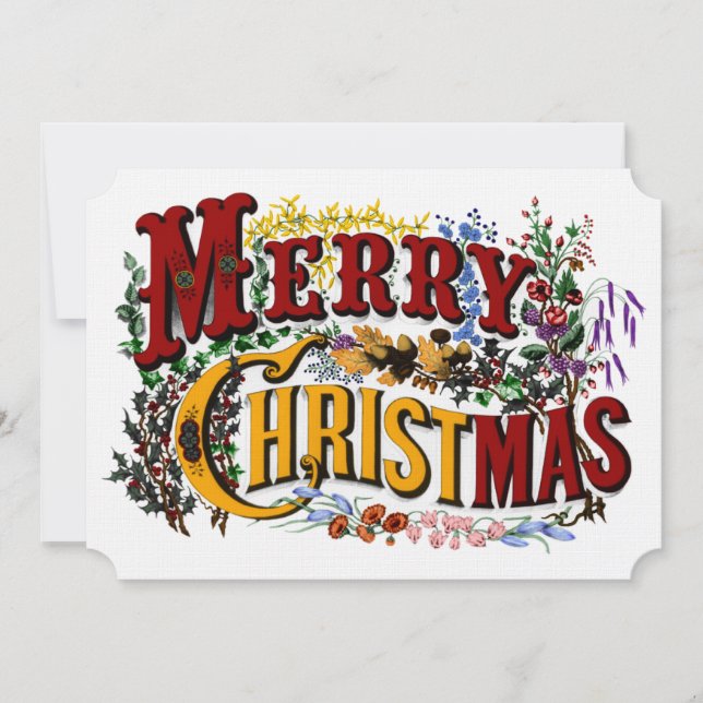 Feliz Convite de festas de Natal (Frente)