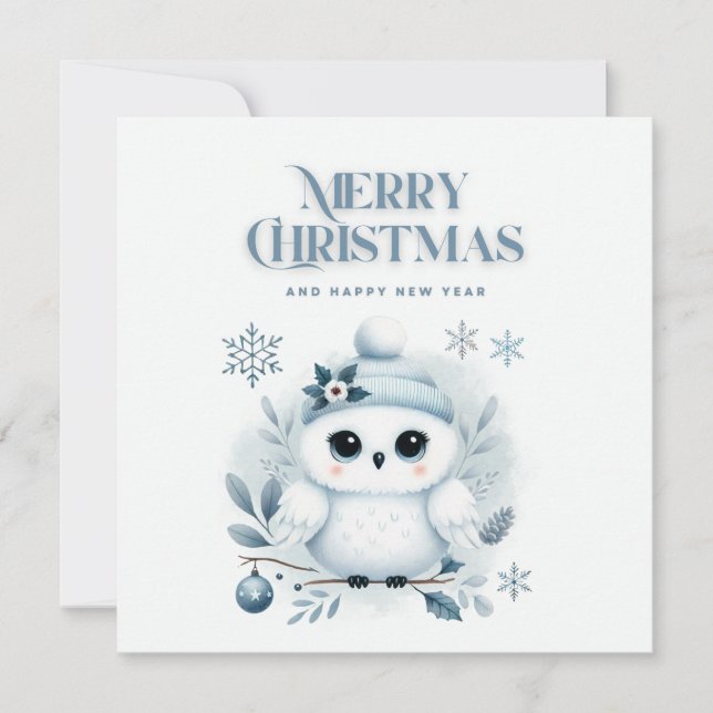 Feliz Coruja de Natal (Frente)