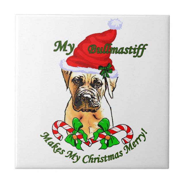 Feliz de Natal Bullmastiff (Frente)