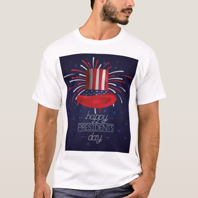 Feliz Design de Camisa do Dia do Presidente (Frente)