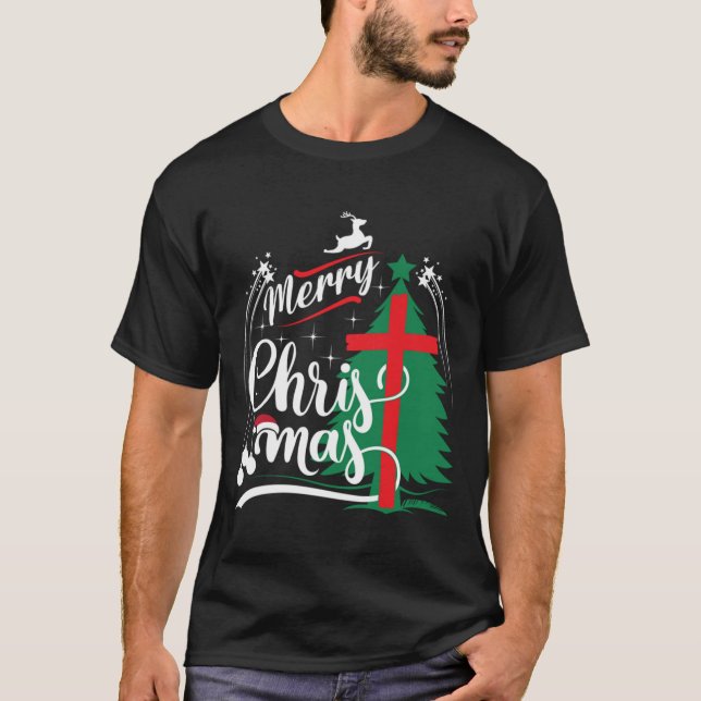 Feliz Design de Natal Camisas de Natal Feliz (Frente)