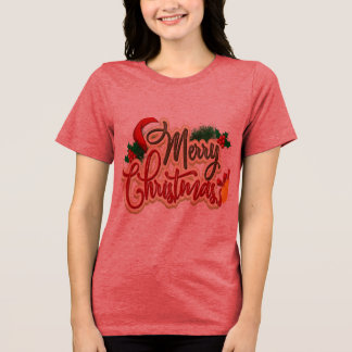Feliz Design de Natal para a camisa do Holiday Gif