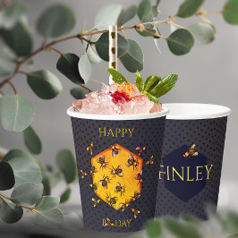 Feliz Dia B Mel Abelhas Pretas Amarelo Engraçado A