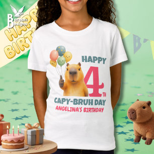 FELIZ DIA CAPY BRUH Personalizado Camiseta de 4º A