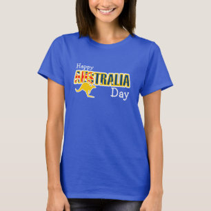 Feliz dia da Austrália camiseta