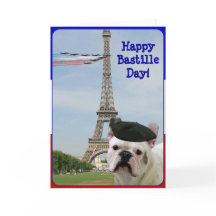 Feliz Dia da Bastilha Cartão de Boato Francês