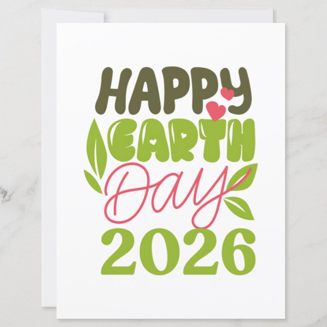 Feliz Dia da Terra 2026 (Frente)