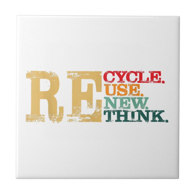 Feliz Dia da Terra Reciclar Reutilizar Renovar Rep (Frente)