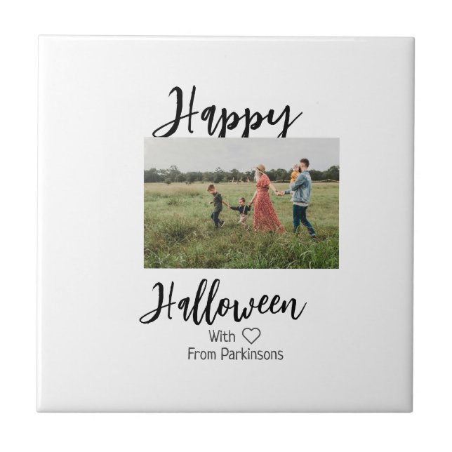 Feliz Dia das Bruxas adiciona o nome da família a  (Frente)