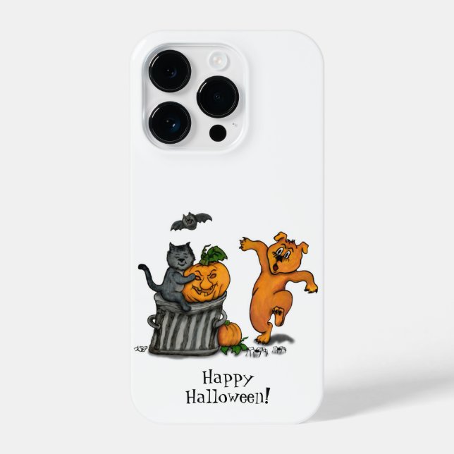 Feliz Dia das Bruxas! Cão de Bat Cat e Aranha (Verso)