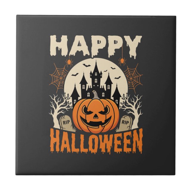 Feliz Dia das Bruxas Castelo Assombrado Jack O Lan (Frente)