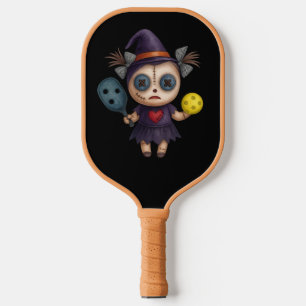 Feliz Dia das Bruxas de Pickleball com bola por to