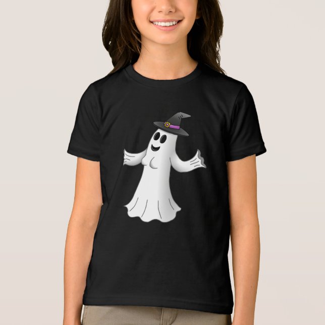 Feliz Dia das Bruxas Feiticeira Fantasma (Frente)