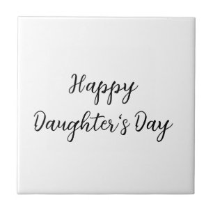 Feliz dia das filhas texto simples mínimo adiciona
