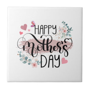 Feliz Dia das Mães 2025 Floral Fofo para Mulheres