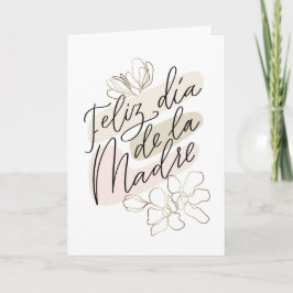 Feliz Dia das Mães cartão em Espanhol