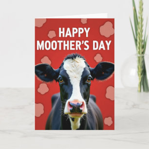 Feliz Dia das Mães Cartão Vaca
