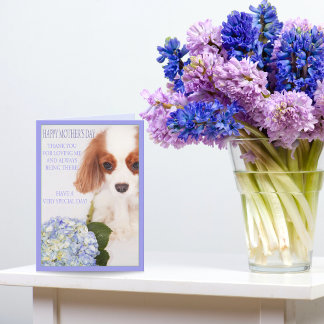 Feliz Dia das Mães Cavalier Com Cartão de Hortênsi
