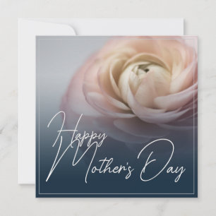Feliz Dia das Mães com Grande Rosa Rosa