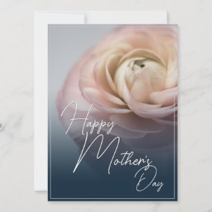 Feliz Dia das Mães com Grande Rosa Rosa