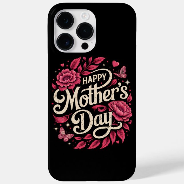 Feliz Dia das Mães Querida Mãe Floral (Verso)