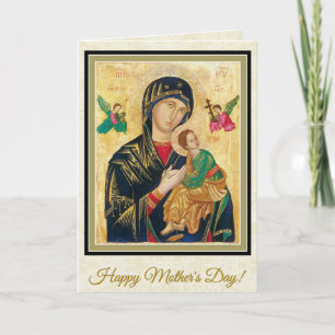 FELIZ DIA DAS MÃES VIRGEM MARIA CARTÃO RELIGIOSO