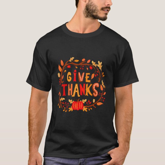 Feliz Dia de Ação de Graças Camiseta Turquia Ideia (Frente)