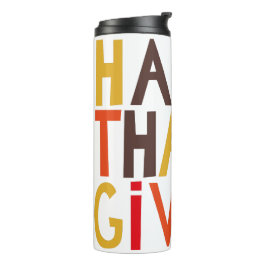 Feliz Dia de Ação de Graças! Garrafa Térmica Portá