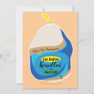 Feliz Dia de Ação de Graças Novo Cartão Turco