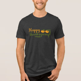 Feliz Dia de Ação de Graças, Pumpkins Men-Shirt Tr