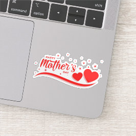 Feliz dia de as mães adesivo