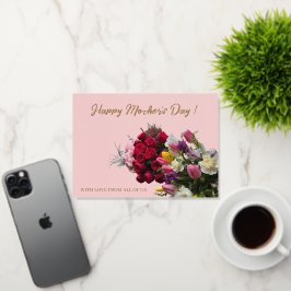 Feliz Dia de as mães Belo Flores e Dourado