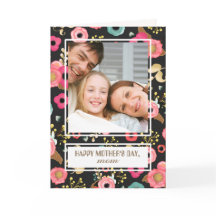Feliz Dia de as mães. Cartão com fotos Personaliza