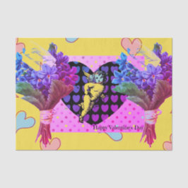 Feliz dia de os namorados COLAGEM Papel Tecido