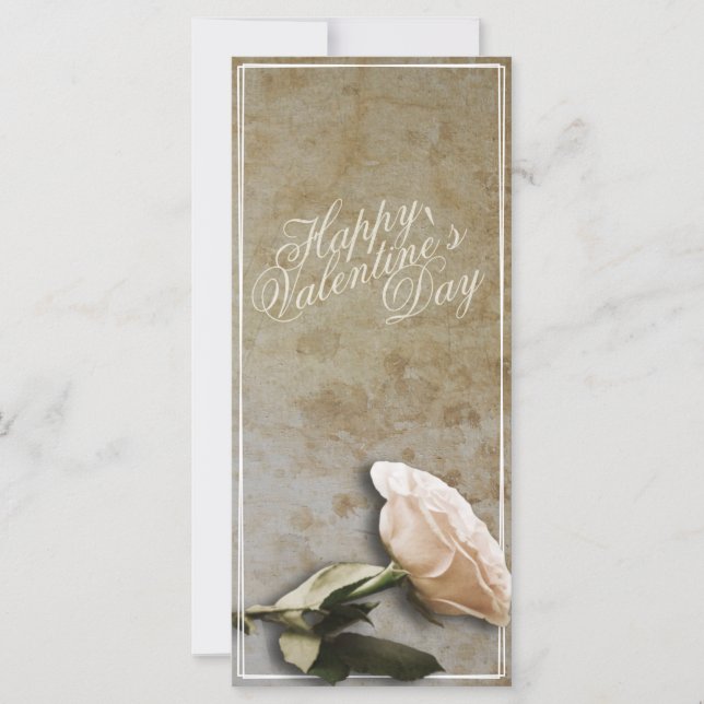 Feliz dia de os namorados com Rosa (Frente)