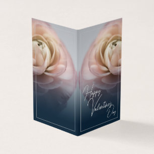 Feliz dia de os namorados com rosa grande