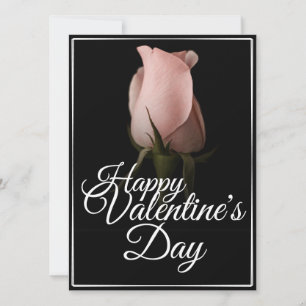 Feliz dia de os namorados com rosa rosa
