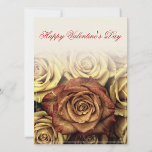 Feliz dia de os namorados com Rosenbouquet amarelo
