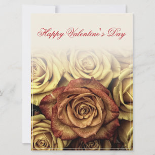 Feliz dia de os namorados com Rosenbouquet amarelo