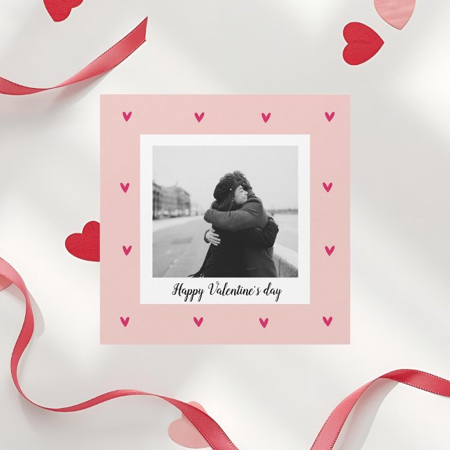 Feliz dia de os namorados | Coração Rosa e Vermelh (Criador carregado)