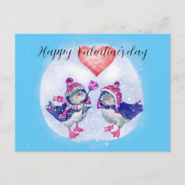 Feliz dia de os namorados de cartão postal