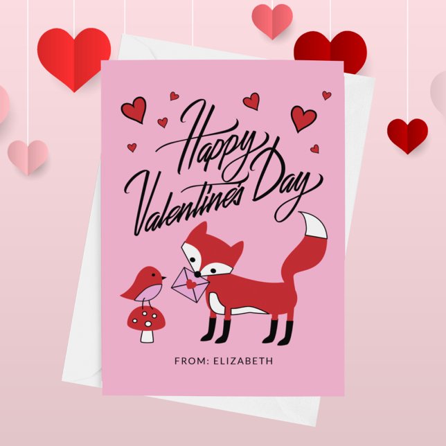 FELIZ DIA DE OS NAMORADOS Raposa e Amigo de Pássar (Criador carregado)