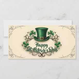 Feliz Dia de São Patrício com Design de Trevo