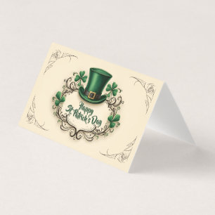 Feliz Dia de São Patrício Design de Trevo