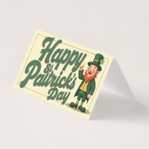 Feliz Dia de São Patrício Leprechaun Fofo